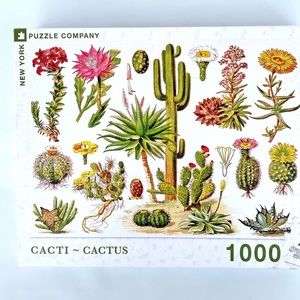 New York Puzzle Company 1000 piece puzzle. Cactus Cacti.